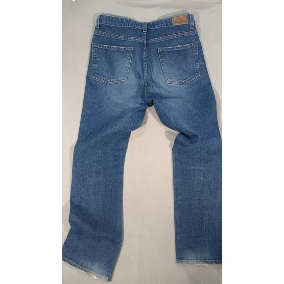 Calvin Klein Jeans Women’s Low Rise Bootcut Blue Denim Stretch Size 8 baggy - Picture 5 of 6